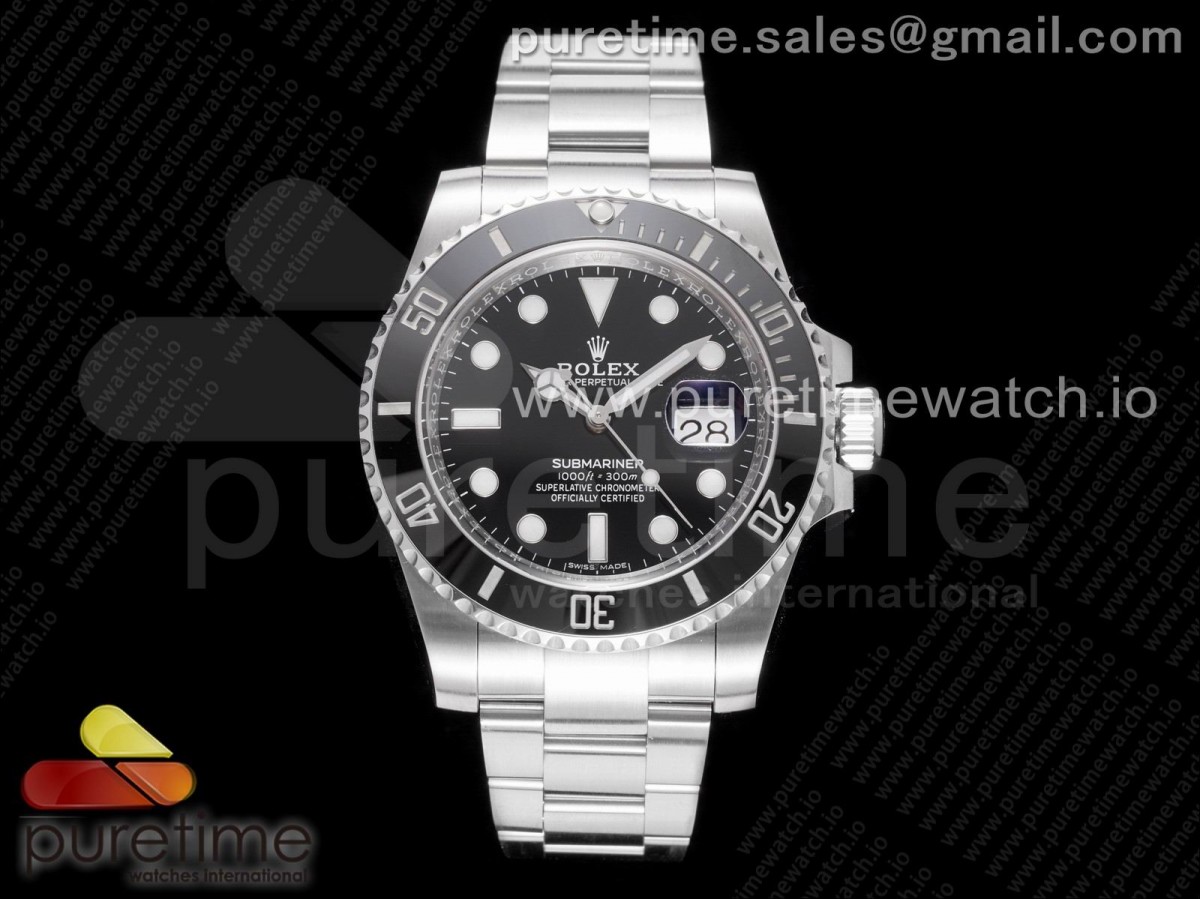 ZF 롤렉스 서브마리너 블랙다이얼 스틸브레이슬릿 Submariner 116610 LN Black Ceramic ZF 1:1 Best Edition 904L SS Case and Bracelet VR3135