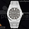ZF 오데마피게 로얄오크 15400 그레이다이얼 스틸브레이슬릿 Royal Oak 41mm 15400 SS ZF 1:1 Best Edition Gray Textured Dial on SS Bracelet SA3120 Super Clone