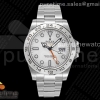 GMF V2 롤렉스 익스플로러2 화이트다이얼 스틸브레이슬릿 Explorer II 42mm 216570 White 904L SS GMF 1:1 Best Edition White Dial on Bracelet A3186 CHS V2