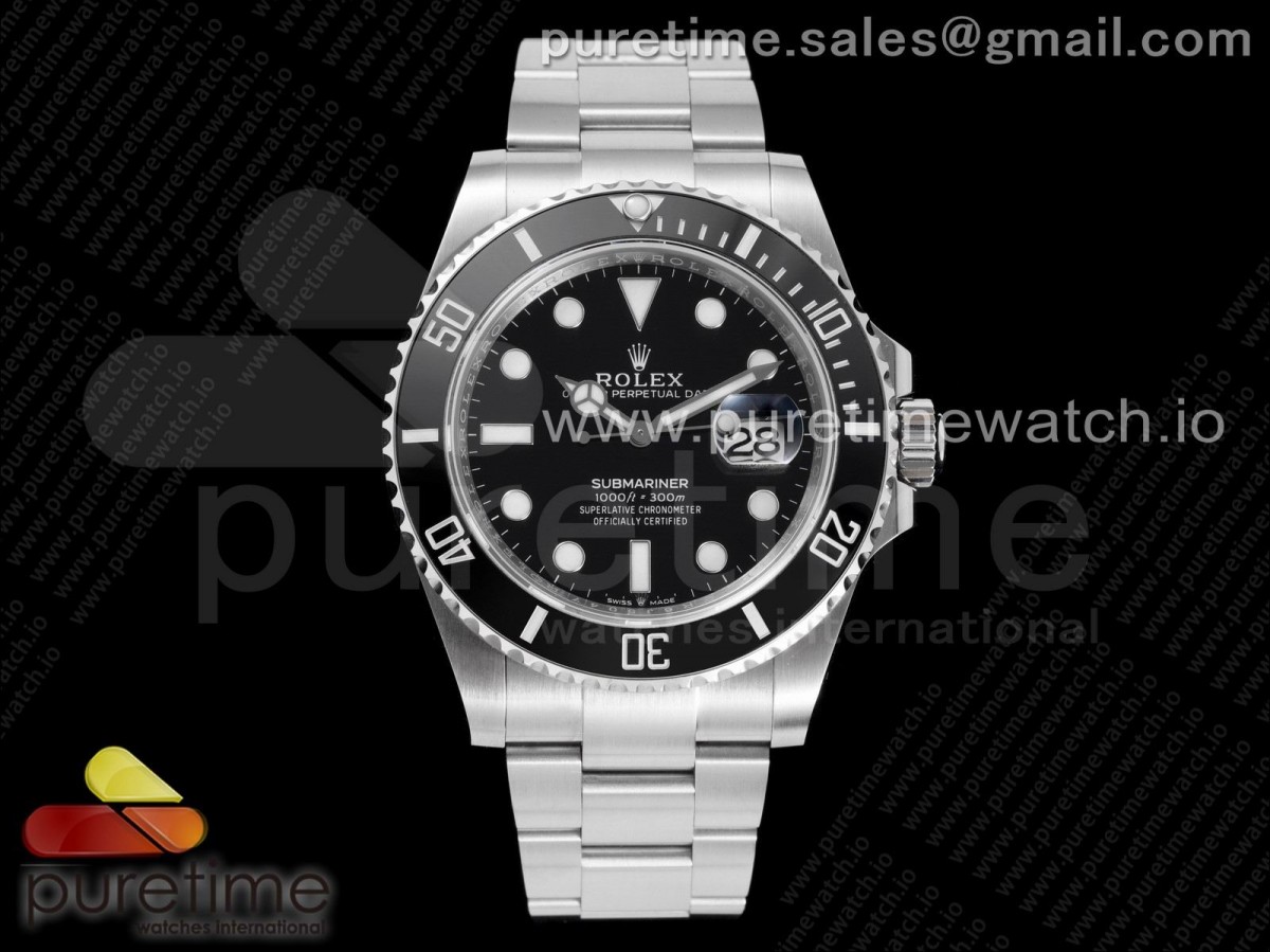 EWF 롤렉스 신형 서브마리너 블랙다이얼 스틸브레이슬릿 Submariner 41mm 126610 LN Black Ceramic EWF Black Dial on SS Bracelet A3235