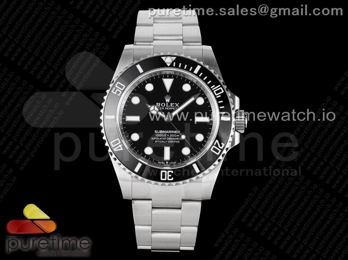 EWF 롤렉스 신형 서브마리너 논데이트 블랙다이얼 스틸브레이슬릿 Submariner 41mm 124060 No Date EWF Black Dial on SS Bracelet A3235