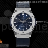 HBF 위블로 클래식퓨전 45미리 블루다이얼 블루거미스트랩 Classic Fusion 45mm SS HBF 1:1 Best Edition Blue Dial on Blue Gummy Strap A2892