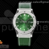 HBF 위블로 클래식퓨전 45미리 그린다이얼 그린거미스트랩 Classic Fusion 45mm SS HBF 1:1 Best Edition Green Dial on Green Gummy Strap A2892