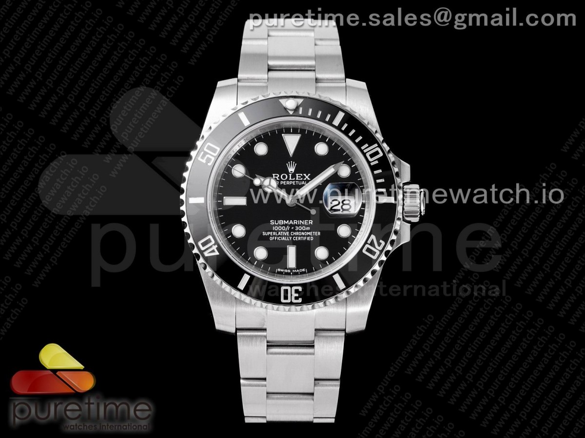 VRF V3 롤렉스 서브마리너 블랙다이얼 스틸브레이슬릿 Submariner 116610 LN Black Ceramic VRF 904L 1:1 Best Edition on SS Bracelet VR3135 V3 (CF Bezel)