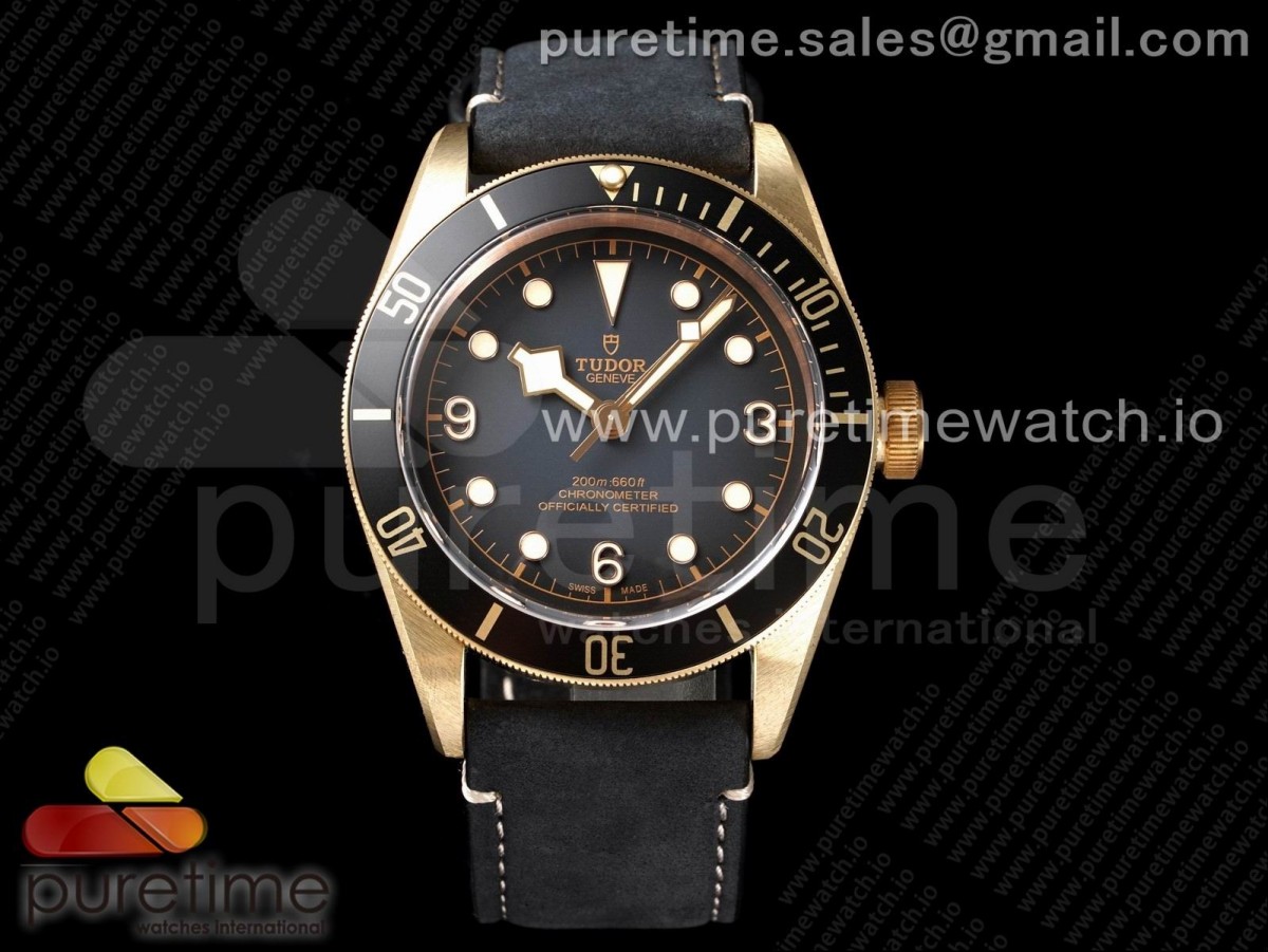 XF V3 튜더 블랙베이 브론조그레이 블랙가죽스트랩 Heritage Black Bay Bronze Gray XF 1:1 Best Edition on Leather Strap A5612 V3