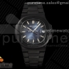 PPF V4 파텍필립 노틸러스 5722 PVD블랙 블루다이얼 스틸브레이슬릿 Nautilus 5711 PVD All Black PPF 1:1 Best Edition Blue Textured Dial on PVD Bracelet 324CS (Free box) V4