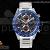 XF 태크호이어 칼리버호이어01 크로노 블루 스켈레톤다이얼 스틸브레이슬릿 Calibre Heuer 01 Chrono 43mm Blue Ceramic SS XF 1:1 Best Edition Skeleton Dial on SS Bracelet A1887