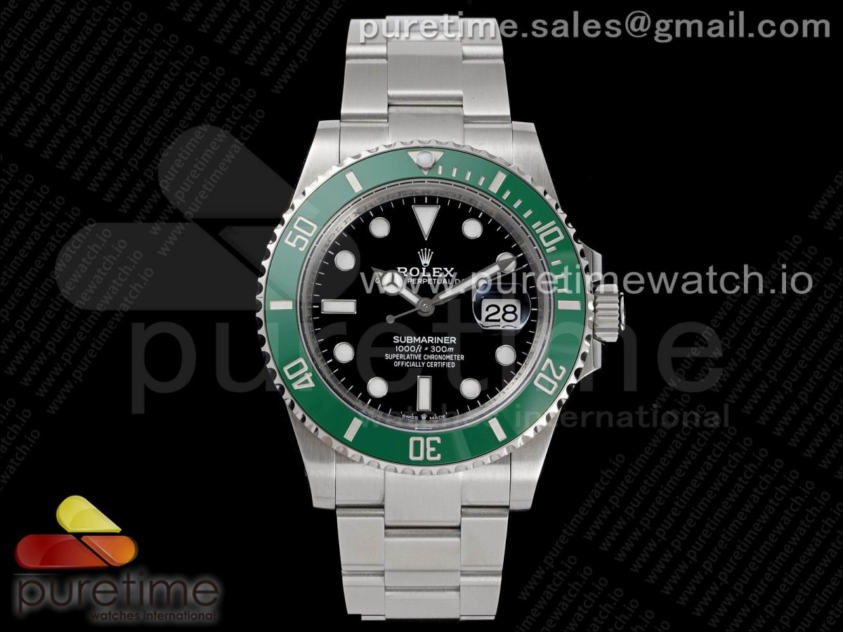 (NEW) VSF 롤렉스 신형서브마리너 그린인서트 블랙다이얼 스틸브레이슬릿 스벅  Submariner 41mm 126610 LV Kermit 904L Steel VSF 1:1 Best Edition A2824