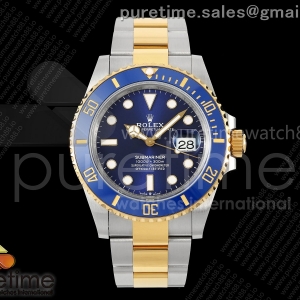 VSF V2 롤렉스 신형서브마리너 옐로우골드콤비 텅스텐(Cu-W) 블루세라믹베젤 블루다이얼 스틸브레이슬릿 186g  Submariner 126613 LB SS/YG Blue Ceramic 904L Steel VSF 1:1 Best Edition VS3235 V2 (Weighted)