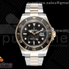 GMF V3 롤렉스 씨드웰러 포금콤비 블랙다이얼 스틸브레이슬릿 Sea-Dweller Two Tone SS/YG Wrapped Gold 126603 GMF Best Edition Black Dial on SS/YG Bracelet SA3235 V3