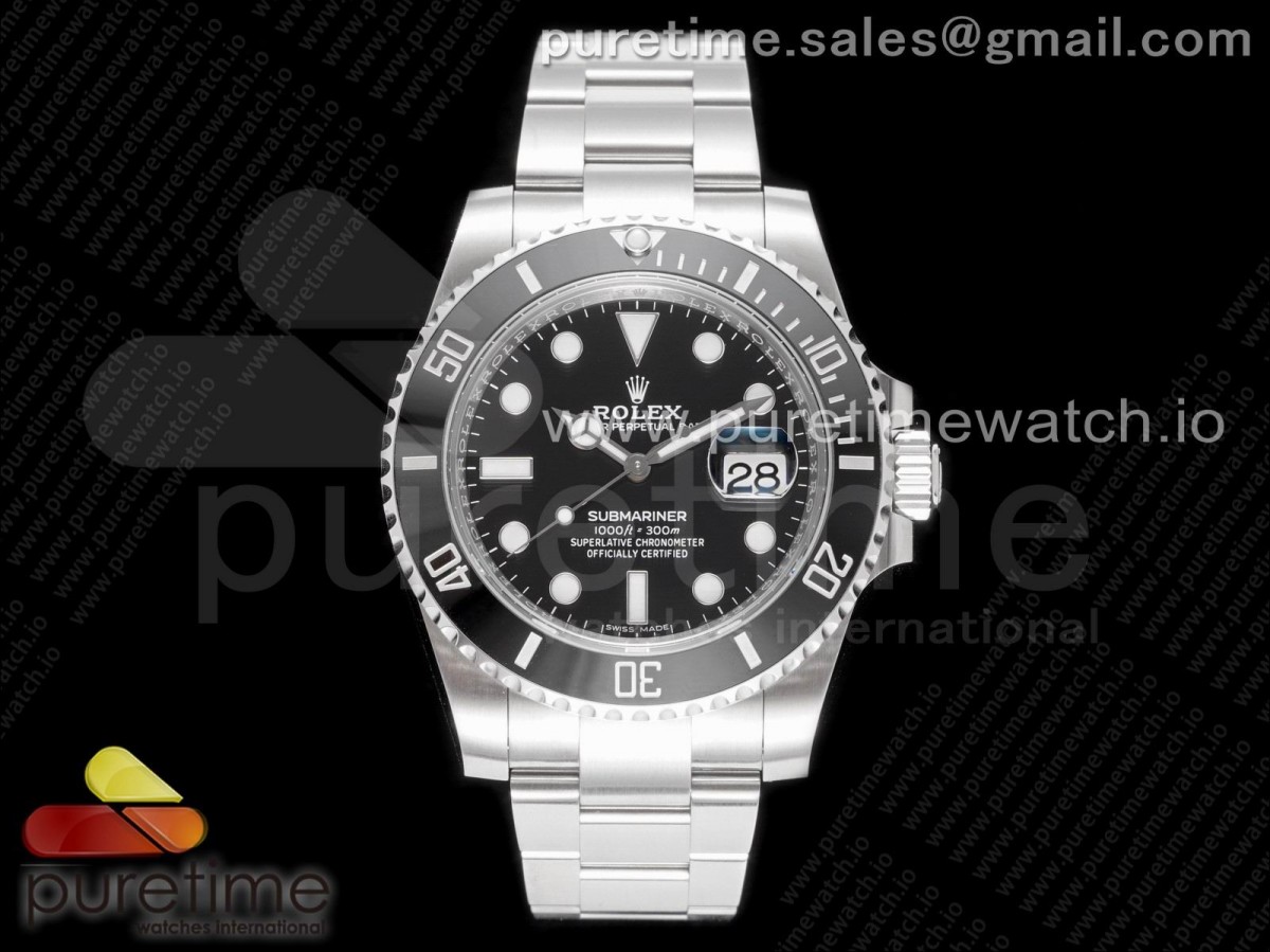 (NEW) VSF 롤렉스 서브마리너 블랙다이얼 스틸브레이슬릿 Submariner 116610 LN Black Ceramic 904L Steel VSF 1:1 Best Edition VS3135