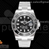 (NEW) VSF 롤렉스 서브마리너 블랙다이얼 스틸브레이슬릿 Submariner 116610 LN Black Ceramic 904L Steel VSF 1:1 Best Edition VS3135
