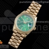 GMF 롤렉스 데이데이트40 옐로우골드 그린다이얼 스틸브레이슬릿 Day Date 40 YG 904L Steel GMF 1:1 Best Edition Green Dial on YG Bracelet A2836