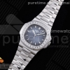 PPF 파텍필립 노틸러스 5711 블루다이얼 다이아베젤 스틸브레이슬릿 Nautilus 5711 PPF 1:1 Best Edition Blue Dial Diamonds Bezel on SS Bracelet 324CS (Free box)