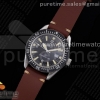 OXF 오메가 씨마스터 빈티지 300 블랙다이얼 브라운가죽스트랩 Vintage Seamaster 300 OXF Best Edition Black Dial on Brown Leather Strap A2836 Style 4