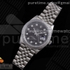 VRF 롤렉스 데이저스트41 그레이텐포인트다이얼 스틸브레이슬릿 DateJust 41 126334 VRF 1:1 Best Edition 904L Steel Gray Dial Diamonds Markers on SS Jubilee Bracelet A3235