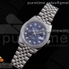VRF 롤렉스 데이저스트41 블루텐포인트다이얼 스틸브레이슬릿 DateJust 41 126334 VRF 1:1 Best Edition 904L Steel Blue Dial Diamonds Markers on SS Jubilee Bracelet A3235
