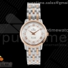 ZF 오메가 드빌 프레스티지 27미리 로즈골드콤비 화이트다이얼 스틸브레이슬릿 De Ville Prestige Quartz 27mm SS/YG ZF 1:1 Best Edition White MOP Roman Dial on SS/YG Bracelet Jap Quartz