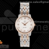 ZF 오메가 드빌 프레스티지 27미리 로즈골드콤비 화이트다이얼 스틸브레이슬릿 De Ville Prestige Quartz 27mm SS/YG ZF 1:1 Best Edition White MOP Dial on SS/YG Bracelet Jap Quartz
