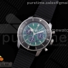 OXF 브라이틀링 슈퍼오션 헤리티지2 크로노 그린다이얼 블랙러버스트랩 Superocean Heritage II B01 Chrono 44 SS OXF Best Edition Green Dial on Black Rubber Strap A7750