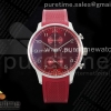 Z+F IWC 파일럿 포르투기저 크로노 레드다이얼 레드러버스트랩 Portuguese Chrono IW3716 Z+F 1:1 Best Edition Red Dial on Red Rubber Strap A69355