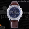 OXF 브라이틀링 프리미어 크로노 블루다이얼 브라운가죽스트랩 Premier Chronograph 42 OXF 1:1 Best Edition Blue Dial on Brown Leather Strap A7750