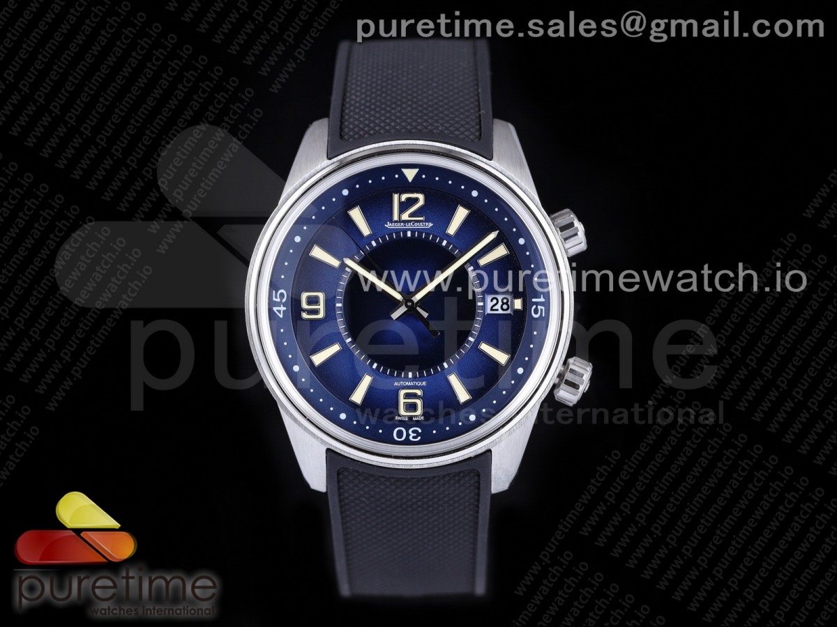 OXF 예거 폴라리스 지오그래픽 블루다이얼 블랙러버스트랩 Polaris Geographic SS OXF 1:1 Best Edition Blue Dial on Black Rubber Strap MIYOTA 9015