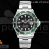 ARF 롤렉스 구형 서브마리너 그린 블랙다이얼 스틸브레이슬릿 Submariner 16610 LV Green No Rehaut Engraving 904L Steel ARF1:1 Best Edition on SS Bracelet SH3135