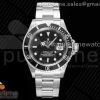 ARF 롤렉스 구형 서브마리너 블랙 블랙다이얼 스틸브레이슬릿 Submariner 16610 LN Black No Rehaut Engraving 904L Steel ARF1:1 Best Edition on SS Bracelet SH3135