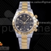 TWF 롤렉스 데이토나 옐로우골드콤비 블랙8P다이얼 스틸브레이슬릿 Daytona SS/YG TWF YG Bezle Black Dial Diamonds Markers on SS/YG Brcelet A4130