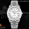 ARF 롤렉스 뉴 데이저스트41 화이트로만다이얼 스틸브레이슬릿 New DateJust 41 126334 ARF 1:1 Best Edition 904L Steel White Roman Dial on Jubilee Bracelet A2824