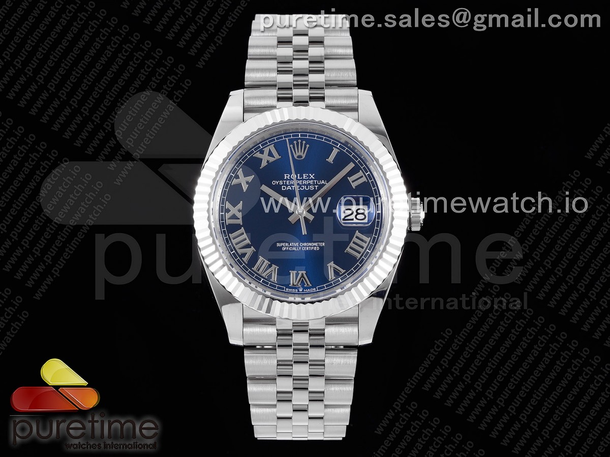 ARF 롤렉스 뉴 데이저스트41 블루로만다이얼 스틸브레이슬릿 New DateJust 41 126334 ARF 1:1 Best Edition 904L Steel Blue Roman Dial on Jubilee Bracelet A2824