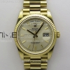 QF 롤렉스 데이데이트36 텅스텐(Cu-W) 옐로우골드 샴페인골드다이얼 스틸브레이슬릿 Day Date 128238 Gain Weight YG QF 1:1 Best Edition Champagne Dial Stick Markers on YG President Bracelet