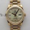 QF 롤렉스 데이데이트36 텅스텐(Cu-W) 로즈골드 샴페인텐포인트다이얼 스틸브레이슬릿 Day Date 128235 Gain Weight RG QF 1:1 Best Edition Champagne Dial Diamond Markers on RG President Bracelet