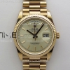 QF 롤렉스 데이데이트36 텅스텐(Cu-W) 로즈골드 샴페인골드다이얼 스틸브레이슬릿 ay Date 128235 Gain Weight RG QF 1:1 Best Edition Champagne Dial Stick Markers on RG President Bracelet