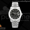QF 롤렉스 데이저스트41 블랙다이얼 스틸브레이슬릿 149g DateJust 41 126334 QF 1:1 Best Edition 904L Steel Black Stick Dial on Jubilee Bracelet QF3235 (149g)