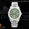 QF 롤렉스 데이저스트41 그린텍스쳐다이얼 스틸브레이슬릿 149g DateJust 41 126334 QF 1:1 Best Edition 904L Steel Green Texuted Stick Dial on Jubilee Bracelet QF3235 (149g)