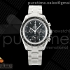 OMF 오메가 스피드마스터 문워치 프로페셔널 크로노 블랙다이얼 스틸브레이슬릿 Speedmaster Moonwatch Professional OMF 1:1 Best Edition Black Dial Manual Winding Chrono Movement