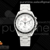 OMF 오메가 스피드마스터 문워치 프로페셔널 크로노 화이트다이얼 스틸브레이슬릿 Speedmaster Moonwatch Professional OMF 1:1 Best Edition White Dial Manual Winding Chrono Movement