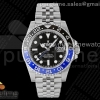 CLEANF 클린공장 롤렉스 지엠티마스터2 블루/블랙인서트 블랙다이얼 쥬빌레브레이슬릿 GMT Master II 126710 BLNR 904L SS Clean Factory 1:1 Best Edition on Jubilee Bracelet SA3186 CHS