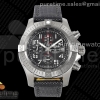 TF 브라이틀링 어벤져 크로노 그레이다이얼 그레이나일론스트랩 Avenger Chrono Titanium TF 1:1 Best Edition Gray Dial on Gray Nylon Strap A7750