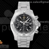 TF 브라이틀링 어벤져 크로노 블랙다이얼 스틸브레이슬릿 Avenger Chrono SS TF 1:1 Best Edition Black Dial on SS Bracelet A7750
