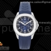 3KF V2 파텍필립 아쿠아넛 5168 42미리 블루다이얼 블루러버스트랩 Aquanaut 5168G 42mm SS 3KF 1:1 Best Edition Blue Dial on Blue Rubber Strap A324 Super Clone V2