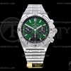 GF 브라이틀링 크로노맷 B01 그린다이얼 스틸브레이슬릿 Chronomat B01 SS/SS Green/Stk GF Asia 7750