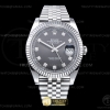 CLEANF 클린공장 롤렉스 데이저스트41 그레이텐포인트다이얼 스틸브레이슬릿 DJ2 41mm Jub Flt 904L SS/SS Grey/Dia Clean VR3235