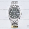 CLEANF 클린공장 롤렉스 데이저스트36 그린리프다이얼 스틸브레이슬릿 DJ 36mm Jub Flt 904L SS/SS P-Green/Stk Clean VR3235
