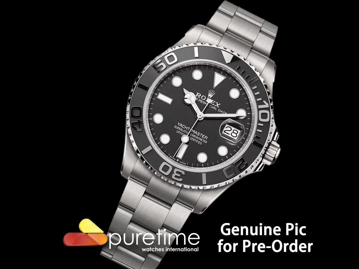 CLEANF 클린공장 롤렉스 요트마스터 티타늄 블랙세라믹베젤 블랙다이얼 티타늄브레이슬릿 Yacht-Master 226627 Titanium Clean 1:1 Best Edition Black Dial on Titanium Bracelet VR3235