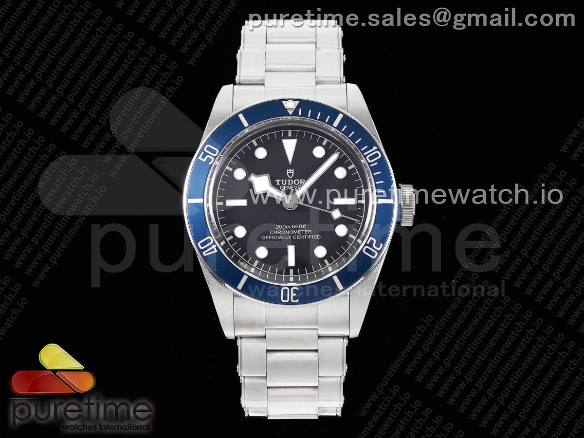 ZF V5 튜더 헤리티지 블랙베이 블루베젤 스틸브레이슬릿 Heritage Black Bay Blue Bezel ZF 1:1 Best Edition on SS Bracelet A2824 V5