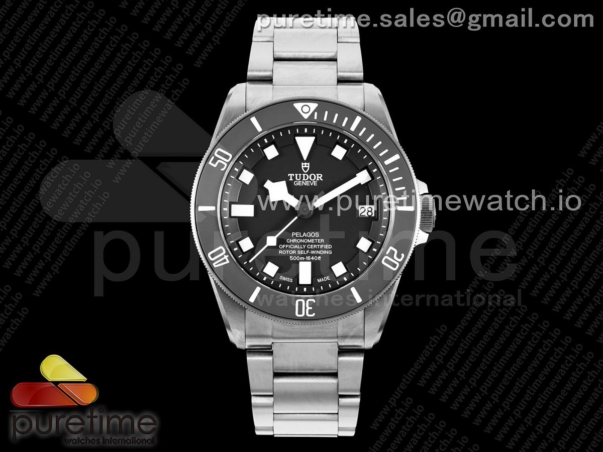 ZF V5 튜더 블랙펠라고스 블랙다이얼 티타늄브레이슬릿 Black Pelagos ZF 1:1 Best Edition on Titanium Bracelet A2824 V5