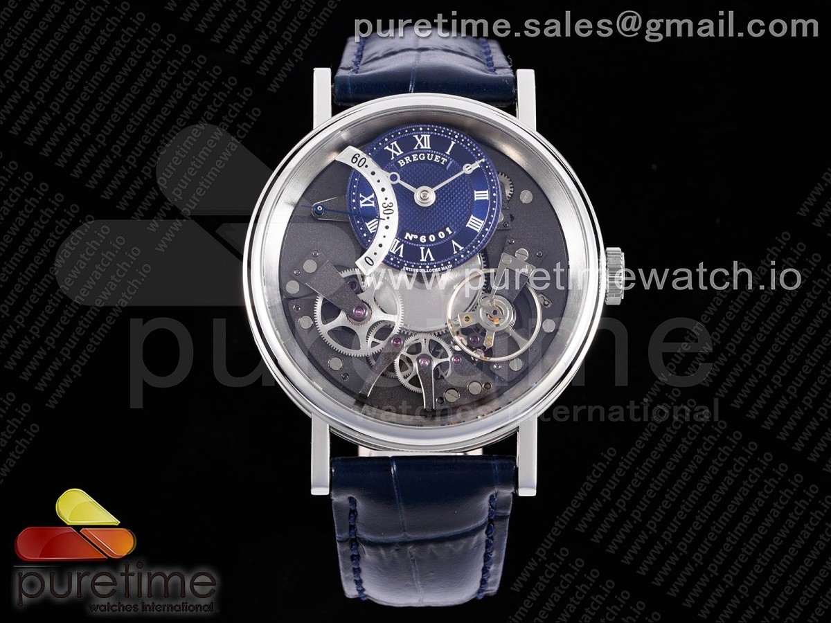 ZF 브레게 트레디션 블루/그레이다이얼 블루가죽스트랩 Tradition 7097BB SS ZF 1:1 Best Edition Blue/Gray Dial on Blue Leather Strap A505